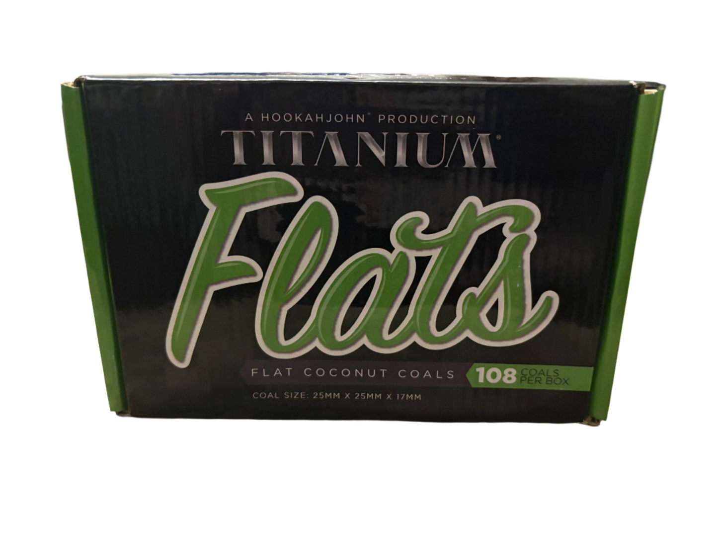 Titanium Flats Coconut Charcoal 108 Ct