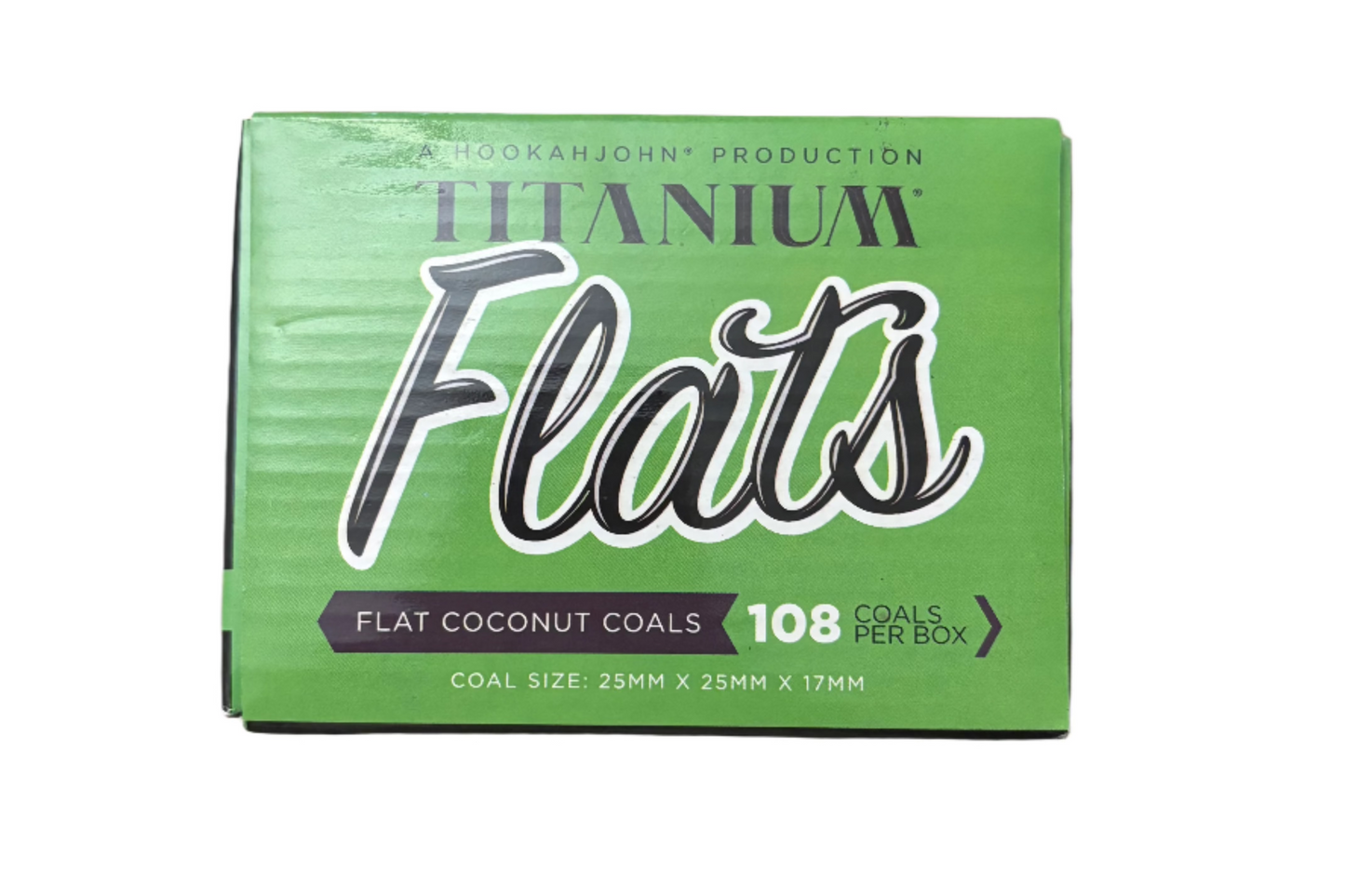 Titanium Flats Coconut Charcoal 108 Ct